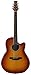 Ovation Applause 6 String Acoustic-Electric Guitar, Right, Honey Burst, Mid-Depth (AB24II-HB)