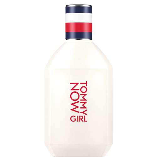 – TOMMY NOW GIRL Eau de Toilette – 100 ml – Perfume de Mujer – Fragancia Floral Frutal – Notas Frescas y Cítricas – Botella de Vidrio Blanco