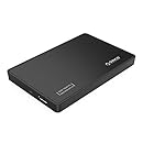 ORICO 2.5" USB3.0 SATA External Hard Drive Enclosure for 9.5mm 7mm 2.5 Inch SATA HDD and SSD Tool-Free UASP Supported - Black