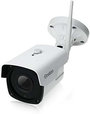 1080P Wireless Security Camera, Etration Indoor/Outdoor Security Camera, Full HD 2MP WiFi Onvif IP Surveillance Bullet Cam with Night Vision,IP66 Weatherproof
