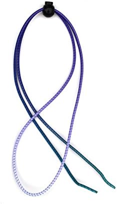 Goggle Bungee Strap Tie-Dye (Teal/Purple/White)