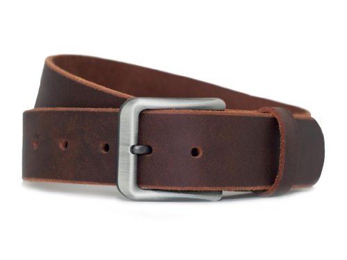 Nickel Free Roan Mountain Leather Belt Brown 38"