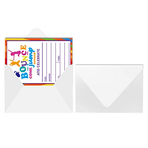 3 Bounce+House+Jumping+Invitations+Envelopes