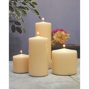 thumbnail interactive-video image 1 of 1 X Hanna's 3x6 Pillar Candle (White Unscented) - 3x6-Unscented By Hanna's Candle Co 1 of 12