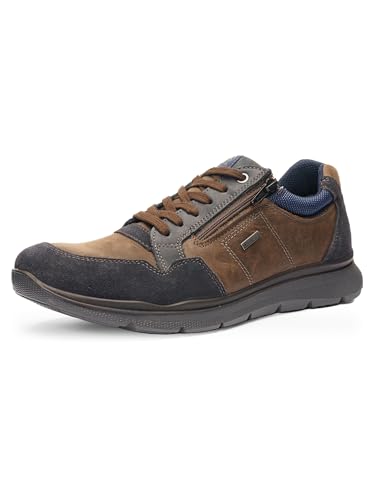 ARA Herren BENJO-GTX SchnĂĽrhalbschuh, NAVY,CAFFEE, 41