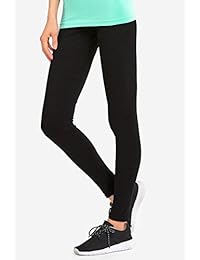 Leggings Capas de las damaes Juniors Talle Alto de algodón