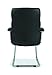 HON Traction Guest Chair with SofThread Leather, in Black (HVL102)
