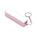 Eforshop2018 Portable Pink Perfume Universal 2600mAh USB Port Battery Charger External Emergency Power Bank with Key Ring for iPhone4 4s 5 Blackberry Samsung iPod Smart Phone (Sent from US by 1st Class Mail: 2 to 5 business days)