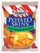 TGI Fridays Sour Cream and Onion Potato Skins - 1.75 oz. bag, 55 per case