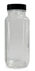Qorpak GLC-01331 Clear Glass French Square Bottle