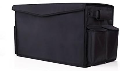 TOCHENG Auto Car SUV Trunk Storage Collapsible Folding cargo Organizer Multipurpose Foldable Cargo Storage Container Box Bag Case with Cover, Great for Travel Vocation Trip Camping , black