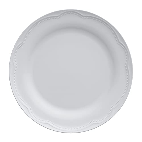 Germer, Conjunto 6 Prato raso em porcelana, modelo Cottage, Ø 26,5 cm,Branco