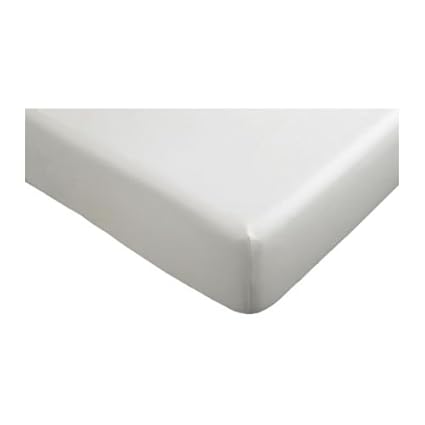IKEA KNOPPA - sábana bajera ajustable, blanco - 90 x 200 cm: Amazon ...