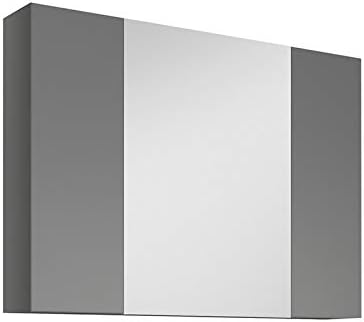 Amazon Com Fresca 32 Gray Medicine Cabinet W 3 Doors Home Improvement