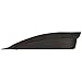 Height Increase Elevator Shoes Faux Leather Upper Half Insole - 1 Inches Taller (Black)