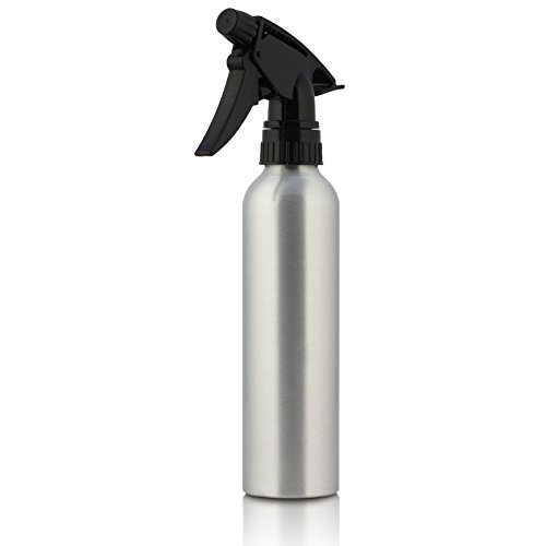 Spray Bottle - Large 300ml Refillable Container is Great for Essential Oils, Homemade Cleaning Products, Aromatherapy - Durable Black Trigger Sprayer w/ Mist and Stream Setting