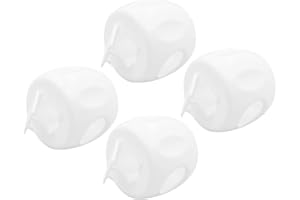 HOHOPETI Door Knob Locks 4pcs Locks Cover for Doors Handle Covers Home Child Safety Protector Toddlers Door Knob Round Office Kids Bumper Lock Baby Bedroom Proof Wall Plastic Guard
