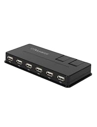 Aluratek auh1210 F 10 Port USB 2.0 Hub con adaptador de alimentación de CA