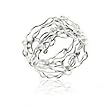 Unique Filigree Wirework Wide Band Sterling Silver Ring