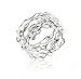 Unique Filigree Wirework Wide Band Sterling Silver Ring(Sizes 5,6,7,8,9,10,11,12,13)