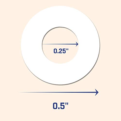 2000 Pack, Hole Reinforcement Labels Stickers - 0.25", White