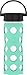 Lifefactory 22-Ounce BPA-Free Glass Water Bottle with Classic Cap and Protective Silicone Sleeve, Sea Green