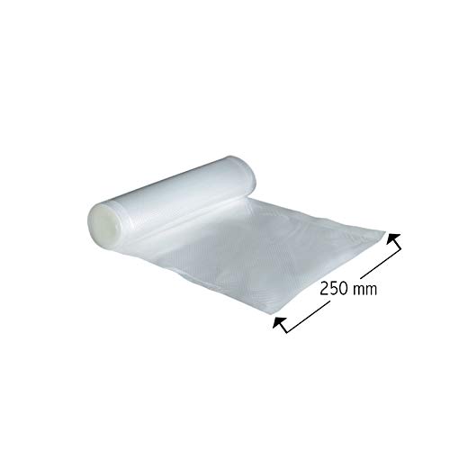 Virsus 2 goffrierte Vakuumrollen Vakuumierfolie Rolle 25 cm x 600 cm Vakuumbeutel für Vakuumierer Lebensmittel geeignet… – Bild 2