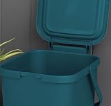 Addis 519354 18 Litre Kitchen Recycling Bin with Clip Lock Lid Teal view 5