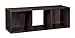ClosetMaid Cubeicals 3 Cube Storage Shelf Organizer Bookshelf, Stackable, Vertical or Horizontal, Easy Assembly, Wood, Espresso Finish
