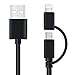 2 in 1 Lightning and Micro USB Charging Cable, 3 Feet Dual Connector Sync and Charge Cable for Apple/Samsung/Android/Windows Device primary