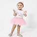 WGOODTECK Newborn Infant Baby Girls Super Soft Gold Stars Glitter Skirt(0-12M,Pink)