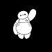 Baymax Big Hero 6 Decal Vinyl Sticker|Cars Trucks Vans Walls Laptop|WHITE|5.5 In Tall|KCD303