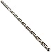 Precision Twist 1290 High Speed Steel Extra Long Length Drill Bit, Uncoated (Bright) Finish, Round Shank, Spiral Flute, 118 Degree Point Angle, 3/8