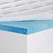 Sleep Innovations Dual Layer 4 Inch Memory Foam Mattress Topper, Twin Size, Medium Support, 2 Inch Cooling Gel Memory Foam Plus 2 Inch Pillow Top Cover