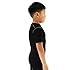 LANBAOSI Boy's Compression Shirts Child's Short Sleeve Base Layer Tops Black 7