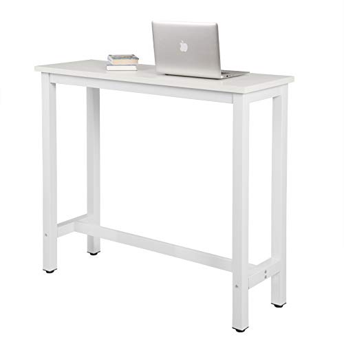 eSituro SBST0398 Bartisch Stehtisch mit Metallgestell,120x40x100cm, Küchentheke Küchenbar Tresentisch Industrie-Design… – Bild 4