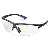 Bifocal Safety Glasses in Polycarbonate Clear Lens +3.0 Diopter