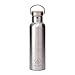 Tree Tribe Stainless Steel Water Bottle - Indestructible, Insulated, Eco Friendly, 100% Leak Proof, BPA Free No Plastic, Double Wall Thermos Technology for Hot and Cold Drinks, Wide Mouth, Bamboo Cap