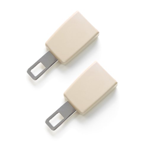 2-Pack Beige Mini Seat Belt Extension - SIZE: Type A - Adds 3