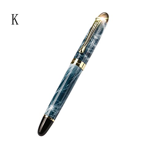JinHao X450 Fountain Pen Matte Frosted Deluxe Black Extra Fine Nib (K)
