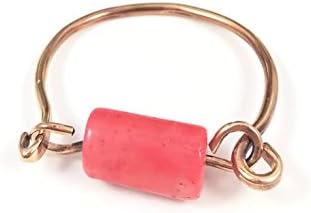 Almamiya Handcraft Desing Uniquely Handmade Coral Stone - Bronze Bracelet, Coral Cuff, Bronze Bracelet, Adjustable, Ready to gift box