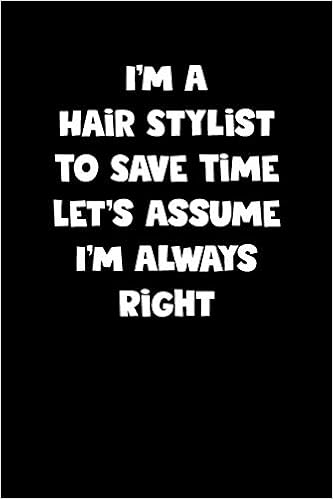 Hair Stylist Notebook Hair Stylist Diary Hair Stylist Journal