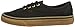 Vans Unisex Authentic Black/Rubber Skate Shoe Mens 7.5, Womens 9