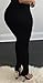 Lovaru Women's Fashion Lace Up Cross Drawstring Tight Pencil Leggings (Medium, Black 1)