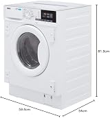 Zanussi 7kg Wash 4kg Dry 1600rpm Integrated Washer Dryer White view 10