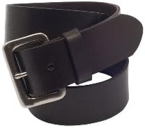 Neushop Men's Instructus Classic Leather Belt, Seal Brow, 34