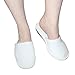 Spa Slippers (12 Pairs) with Drawstring Bags - White Fluffy Closed Toe Disposable Slippers - Two Size(S, L) Fits Most Men, Women - Perfect for Bathroom, Guests, Travel, Home, Wedding, Hotel Use