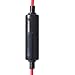 iAltCom Gab Gear Comfortable Stereo Wired Ear-hook Earbuds with Microphone in Red and Black