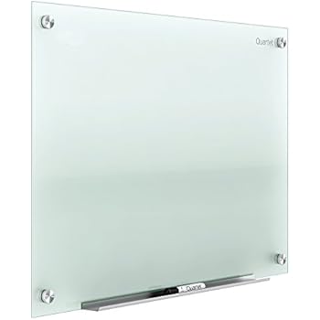 Quartet Glass Whiteboard, Non-Magnetic Dry Erase White Board, 4 x 3 feet, Infinity, Frosted Surface (G4836F)