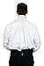 Historical Emporium Men's Pleated Victorian High Collar Stud/Cufflink Convertible Dress Shirt